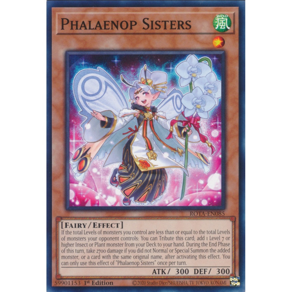 Phalaenop Sisters, ROTA-EN085, Common, Yu-Gi-Oh, Rage of the Abyss