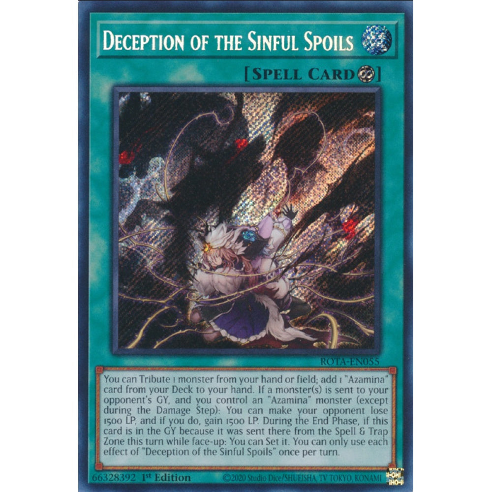 Deception of the Sinful Spoils, ROTA-EN055, Secret, Yu-Gi-Oh, Rage of the Abyss