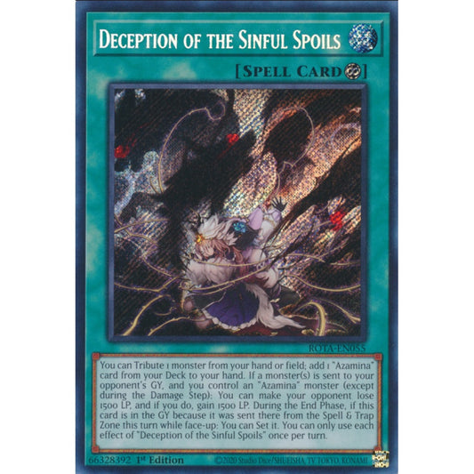 Deception of the Sinful Spoils, ROTA-EN055, Secret, Yu-Gi-Oh, Rage of the Abyss