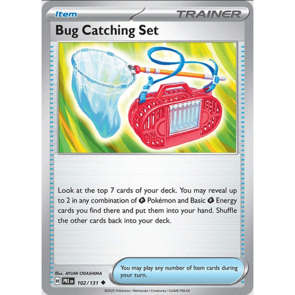 Bug Catching Set, Uncommon, 102/191, Pokemon Card Game, Prismatic Evolutions