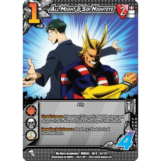 All Might & Sir Nighteye  (XR-C MHA05 51/122)