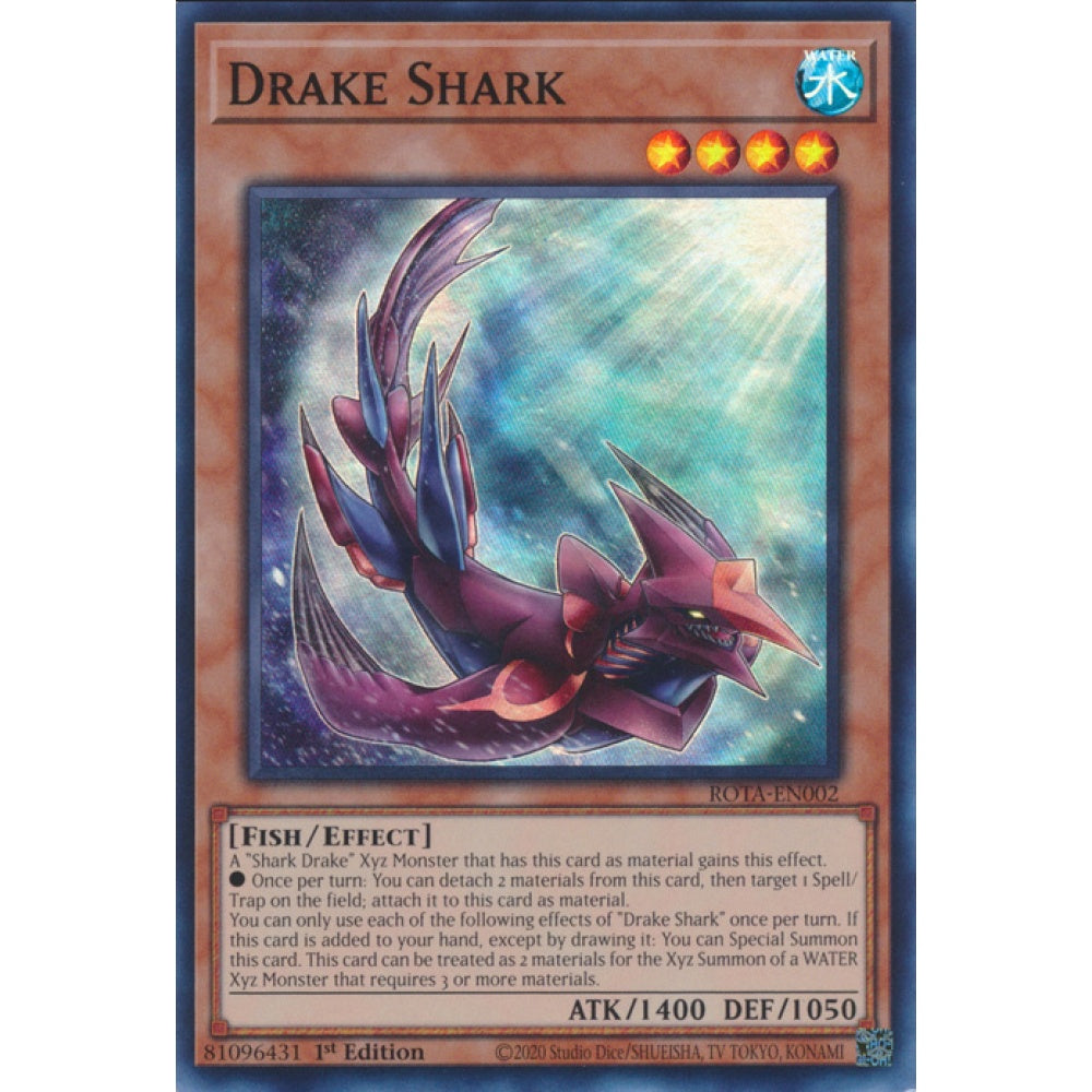 Drake Shark, ROTA-EN002, Super, Yu-Gi-Oh, Rage of the Abyss