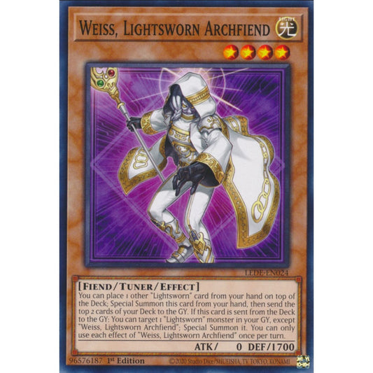 Weiss, Lightsworn Archfiend (LEDE-EN024 Common)