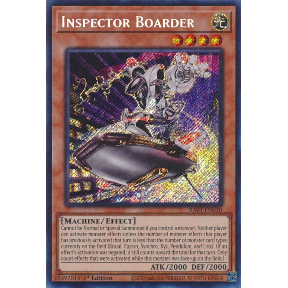 Yu-Gi-Oh! RA01-EN010 Inspector Boarder (Secret Rare)