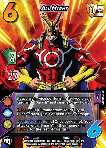 All Might (V) (MHA03-PS03 1/7) (Foil)