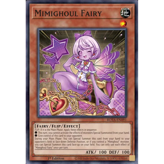 Mimighoul Fairy, ROTA-EN091, Super, Yu-Gi-Oh, Rage of the Abyss