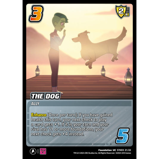 The Dog, 21/22, STK03, Universus, Star Trek Lower Decks Challenger Decks, Foundation, UC