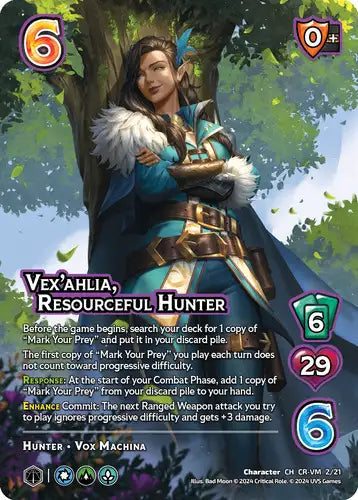Vex'ahlia, Resourceful Hunter (CR CR-VM 2/21)