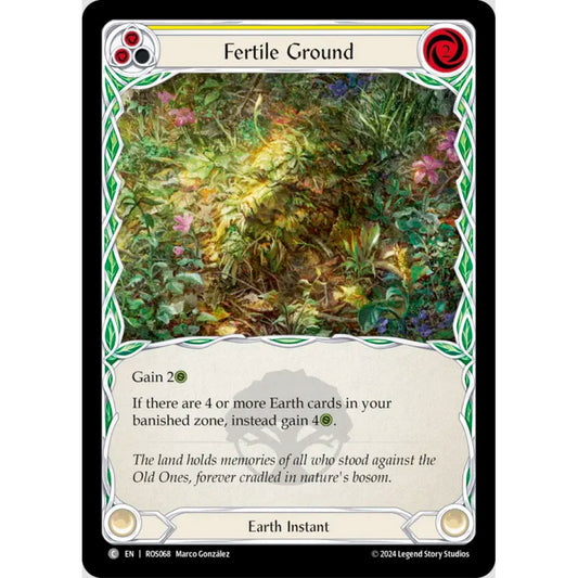 Fertile Ground (Yellow) (ROS068 C Rainbow foil)