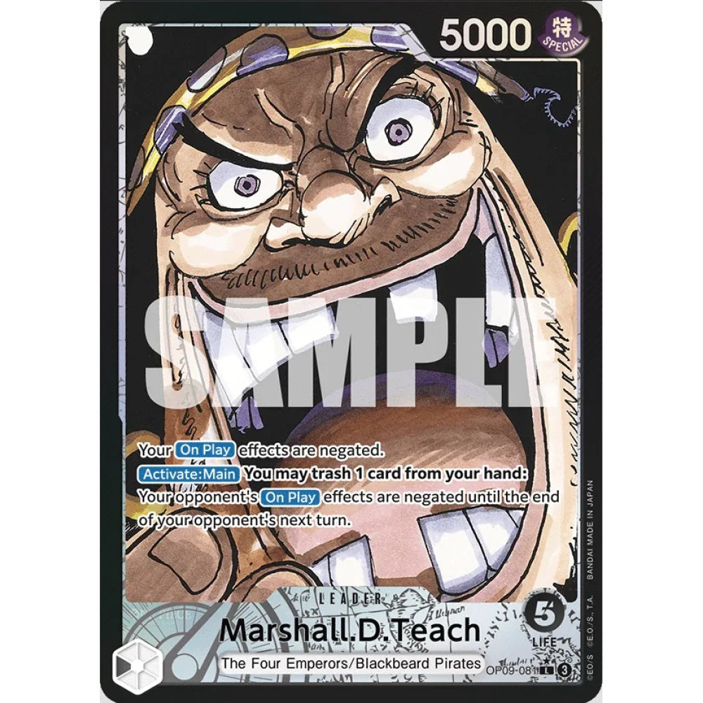 Marshall.D.Teach, ALT, OP09-081, One Piece Card Game, OP09 Emperors in the New World