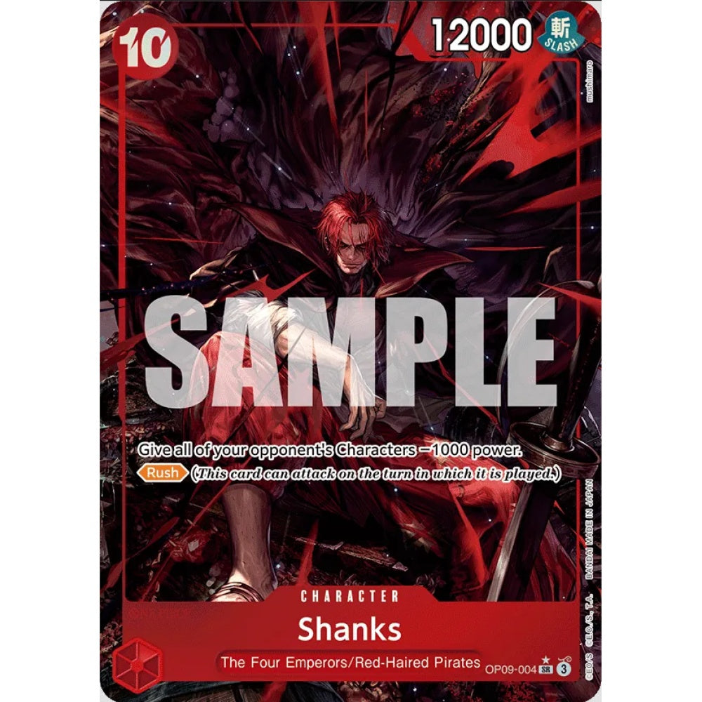 Shanks, ALT, OP09-004, One Piece Card Game, OP09 Emperors in the New World