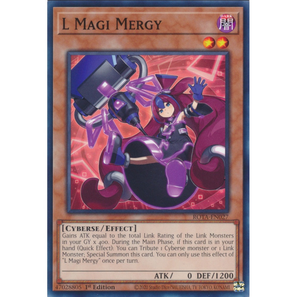 L Magi Mergy, ROTA-EN027, Common, Yu-Gi-Oh, Rage of the Abyss