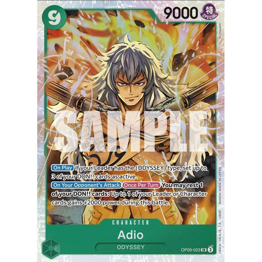 Adio, SR, OP09-023, One Piece Card Game, OP09 Emperors in the New World