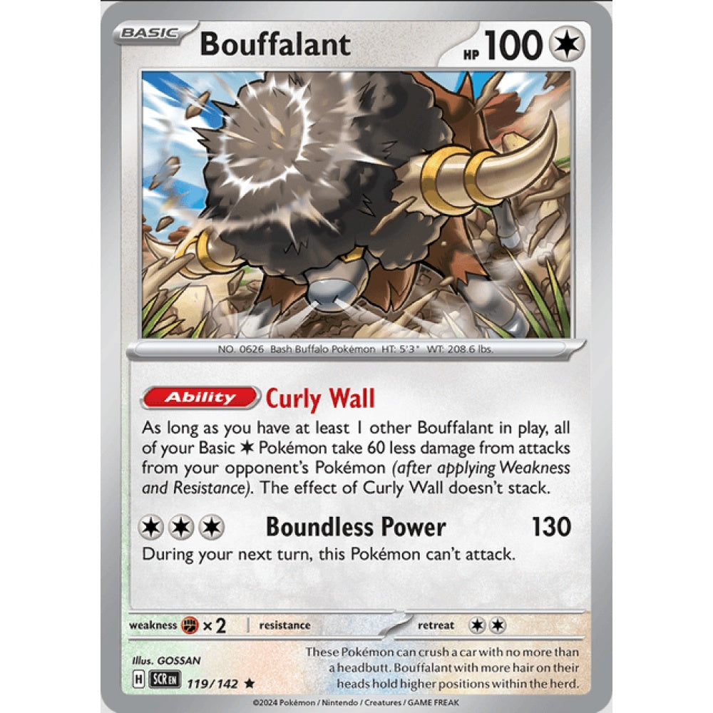 Bouffalant (SCR 119/142 Rare Reverse)