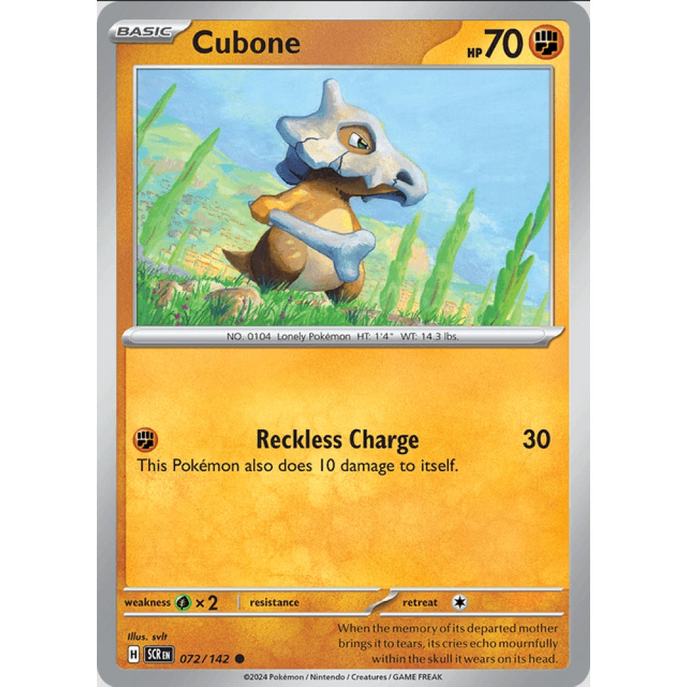 Cubone (SCR 072/142 Common)