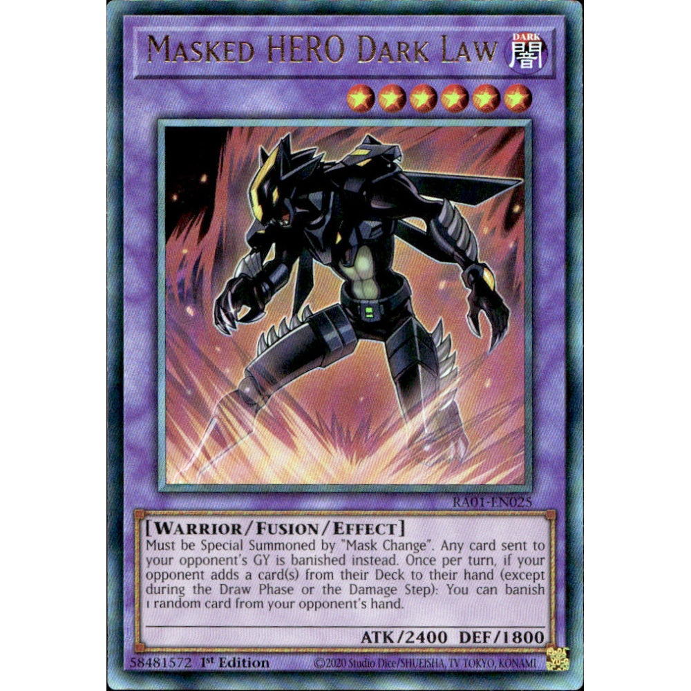 Yu-Gi-Oh! RA01-EN025 Masked HERO Dark Law (Ultimate Rare)