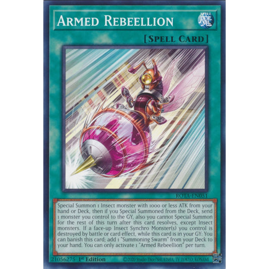 Armed Rebeellion, ROTA-EN051, Common, Yu-Gi-Oh, Rage of the Abyss