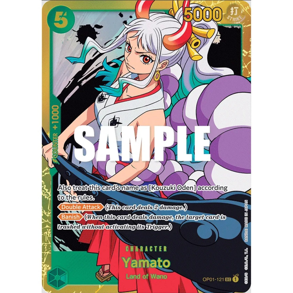 Yamato, SEC, OP01-121, One Piece Card Game, PRB01 The Best