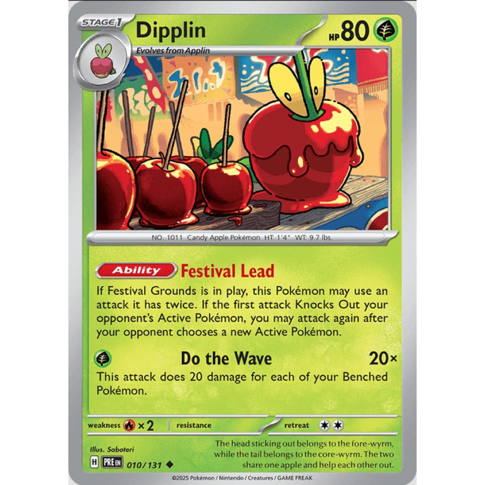 Dipplin, Uncommon, 010/191, Pokemon Card Game, Prismatic Evolutions