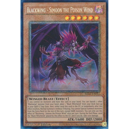 Yu-Gi-Oh! RA01-EN012 Blackwing - Simoon the Poison Wind (Ultimate Rare)