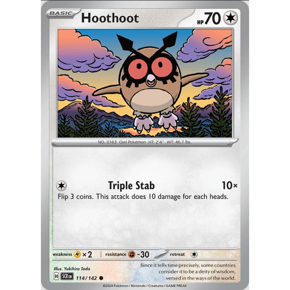 Hoothoot (SCR 114/142 Common Reverse)