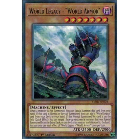 Yu-Gi-Oh! CIBR-EN022 World Legacy - "World Armor" (Rare)