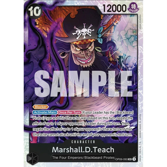 Marshall.D.Teach, SR, OP09-093, One Piece Card Game, OP09 Emperors in the New World