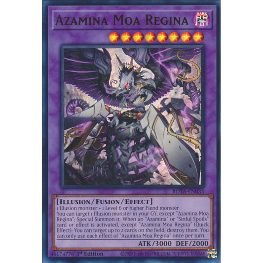 Azamina Moa Regina, ROTA-EN033, Ultra, Yu-Gi-Oh, Rage of the Abyss