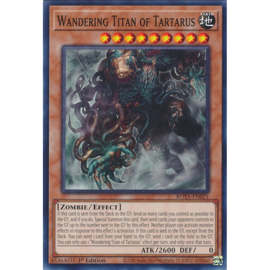 Wandering Titan of Tartarus, ROTA-EN021, Common, Yu-Gi-Oh, Rage of the Abyss