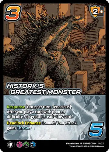 History's Greatest Monster (R CHA03-GMM 14/22)