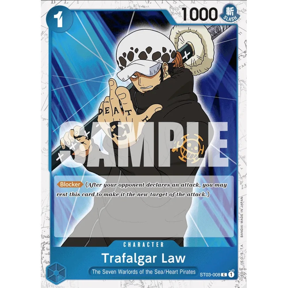 Trafalgar Law, C, ST03-008, One Piece Card Game, PRB01 The Best