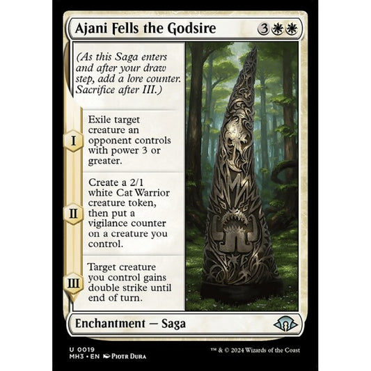 Ajani Fells the Godsire (U 19 MH3)