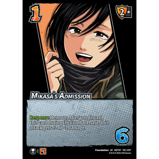 Mikasa's Admission (UC AOT01 181/297)