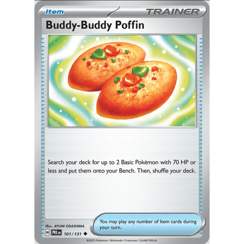 Buddy-Buddy Poffin, Uncommon, 101/191, Pokemon Card Game, Prismatic Evolutions