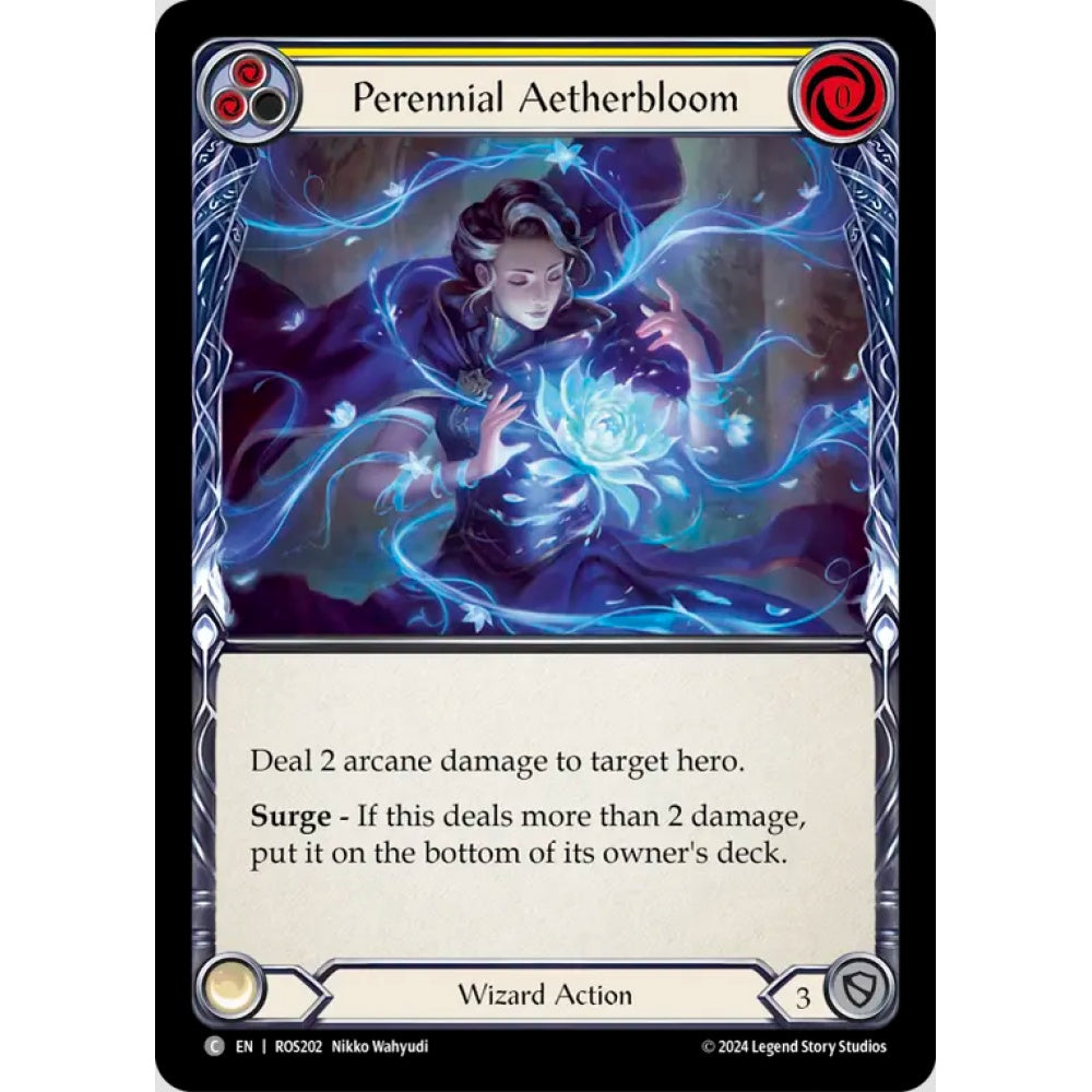 Perennial Aetherbloom (Yellow) (ROS202 C Rainbow foil)