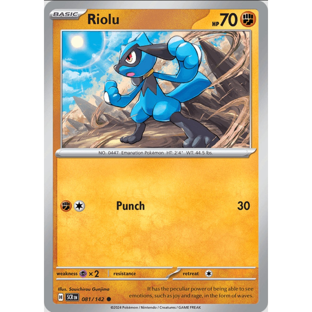 Riolu (SCR 081/142 Common Reverse)