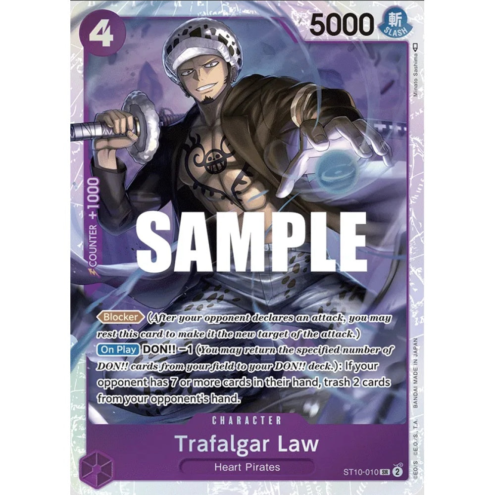 Trafalgar Law, SR, ST10-010, One Piece Card Game, PRB01 The Best