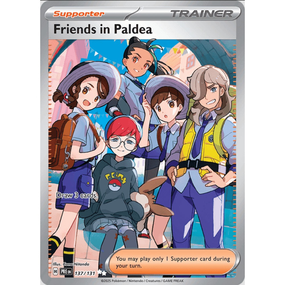 Friends in Paldea, Ultra Rare, 137/191, Pokemon Card Game, Prismatic Evolutions