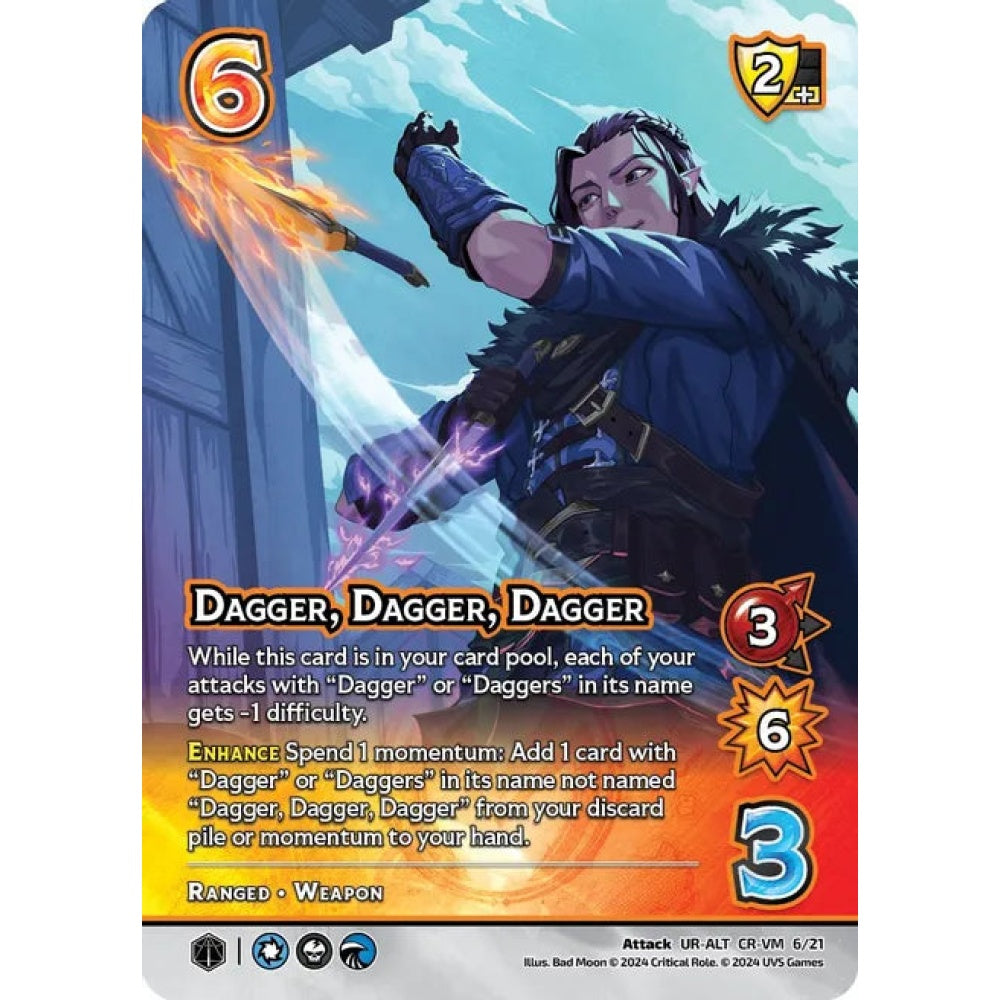 Dagger, Dagger, Dagger (Alternate Art) (UR-ALT CR-VM 6/21)