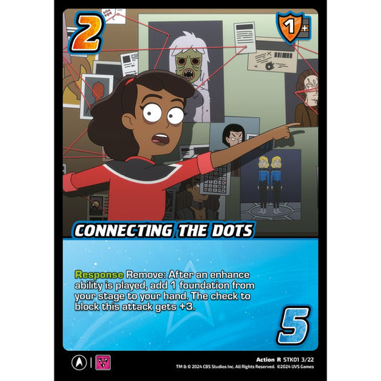 Connecting the Dots, 3/22, STK01, Universus, Star Trek Lower Decks Challenger Decks, Action, R