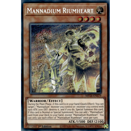 Mannadium Riumheart (MP24-EN079 Prismatic)