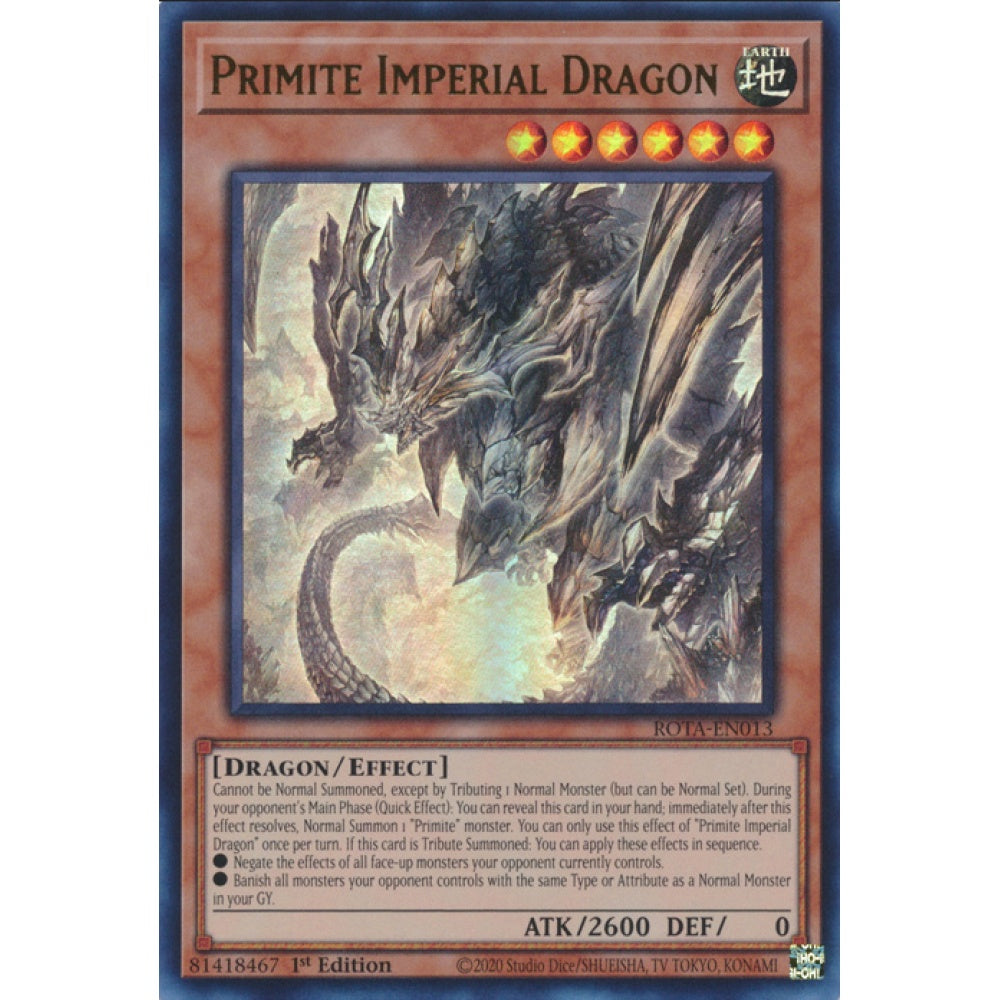 Primite Imperial Dragon, ROTA-EN013, Ultra, Yu-Gi-Oh, Rage of the Abyss