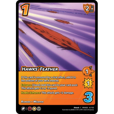 Hawks' Feather (C MHA06 41/153) UniVersus CCG Trading Card