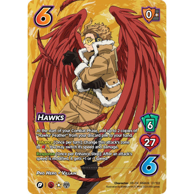 Hawks (CH MHA06 37/153) UniVersus CCG Trading Card