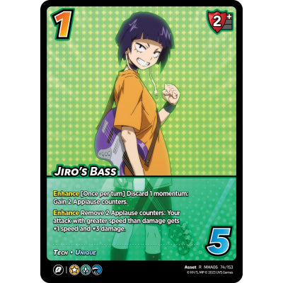 Jiro's Bass (R MHA06 74/153) (Foil)