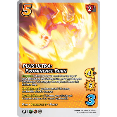 PLUS ULTRA: Prominence Burn (UR MHA06 22/153) (Foil)