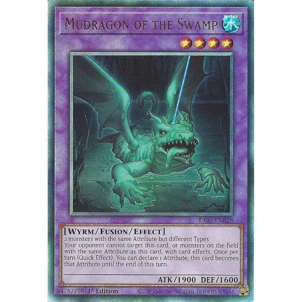 Yu-Gi-Oh! RA01-EN028 Mudragon of the Swamp (Secret Rare)