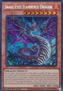 Yu-Gi-Oh! AGOV-EN010 Snake-Eyes Flamberge Dragon (Secret Rare)