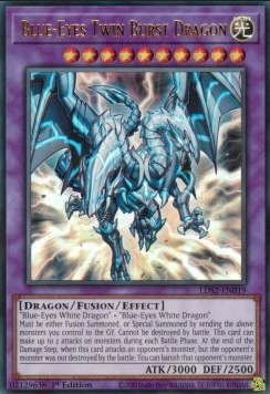 Yu-Gi-Oh! LDS2-EN019 Blue-Eyes Twin Burst Dragon (Ultra Rare)