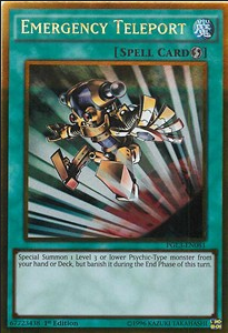 Yu-Gi-Oh! PGL3-EN081 Emergency Teleport (Gold Rare)